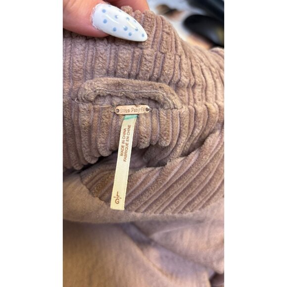 Free People Corduroy Long Duster Coat Double-Breasted  L - Picture 8 of 9